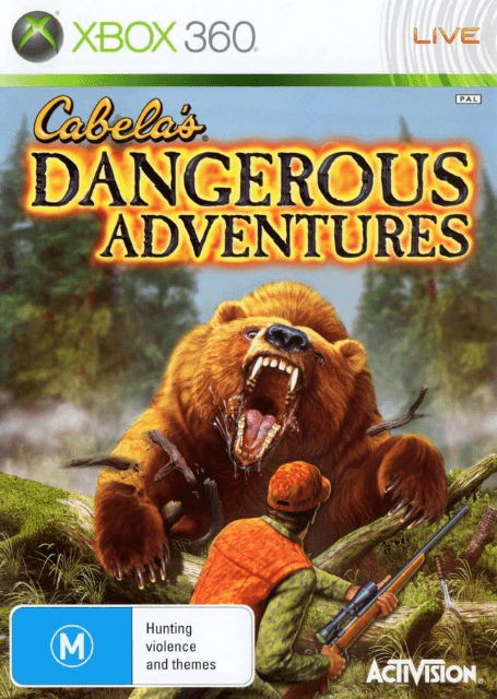 Cabela's Dangerous Adventures box art for Xbox 360